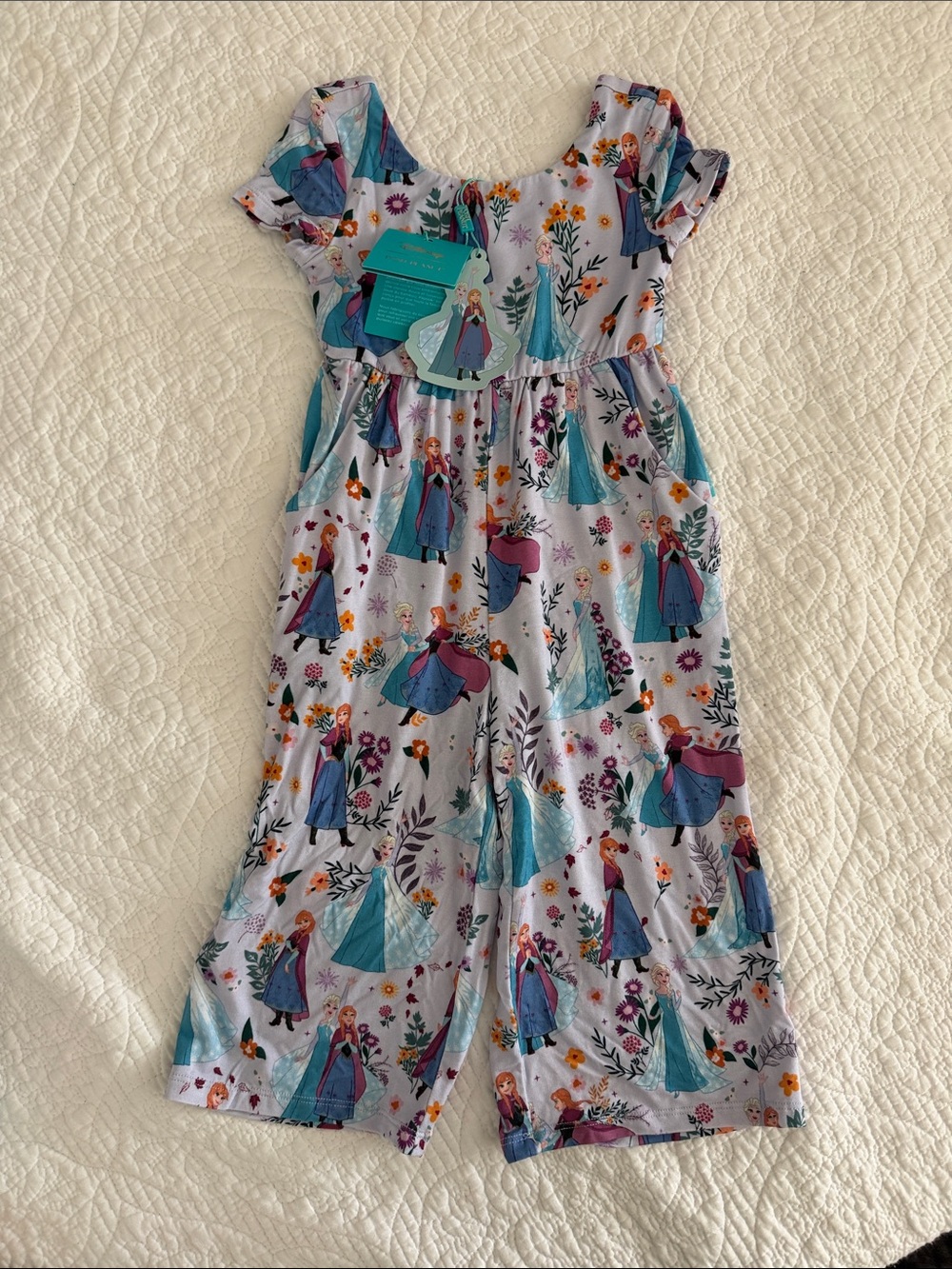 Posh Peanut Disney Frozen Bamboo Romper 12-18 months
